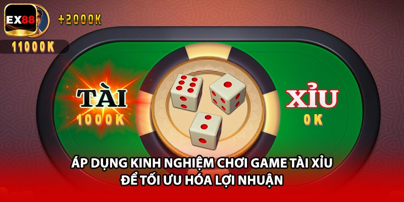 Áp dụng kinh nghiệm chơi game tài xỉu để tối ưu hóa lợi nhuận