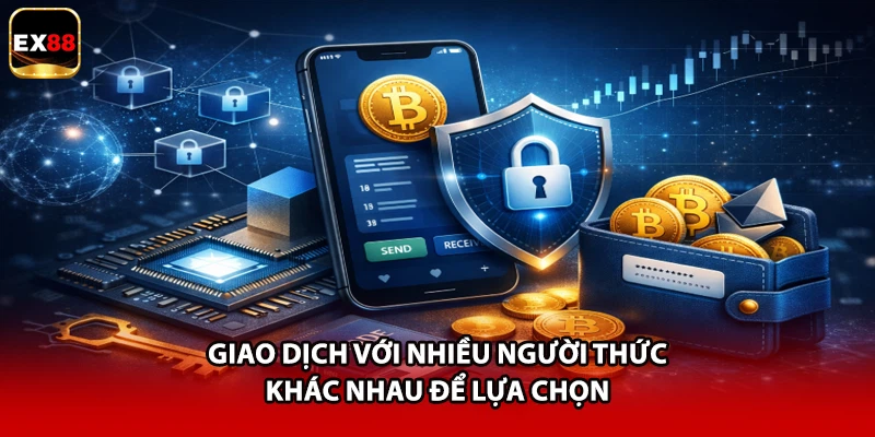 Giao dịch với nhiều người thức khác nhau để lựa chọn