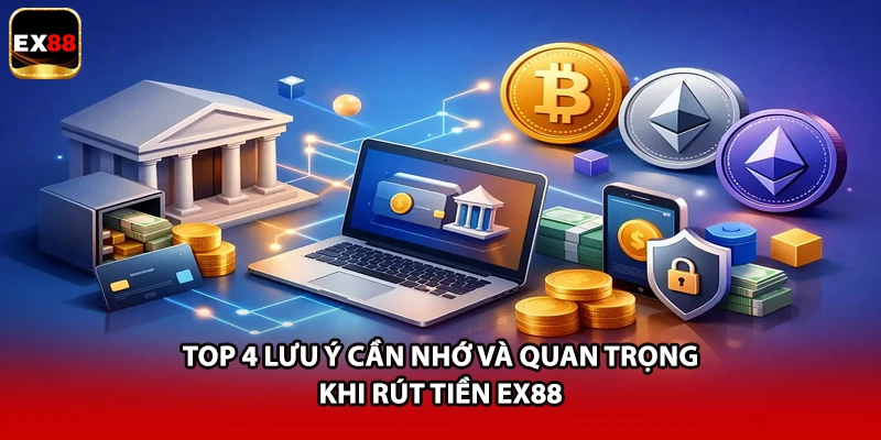 Top 4 lưu ý cần nhớ và quan trọng khi rút tiền EX88
